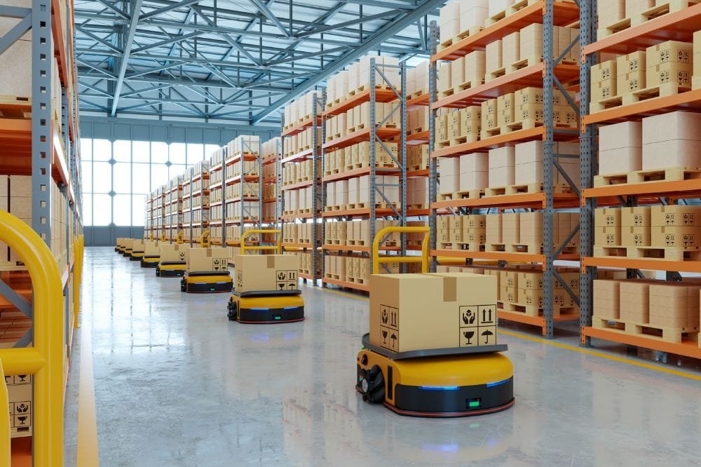 almacén logístico robotizado