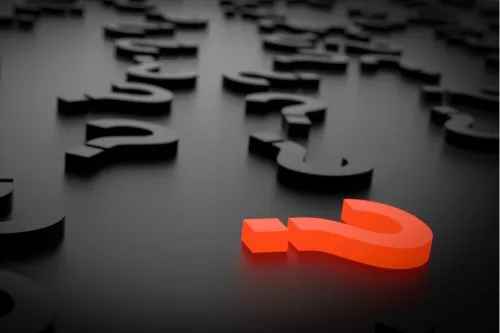 Illustration of question marks