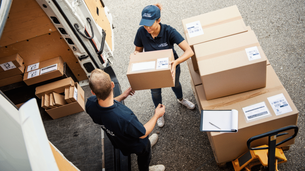 chargement d'un camion pour un transport mutalisé