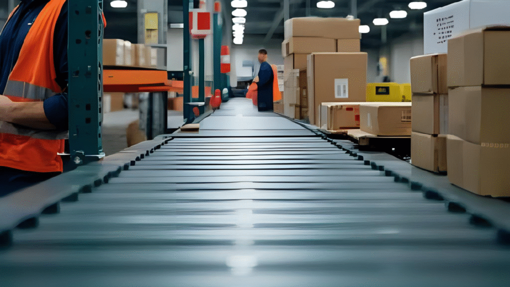 illlustration d'un tapius de prépartion de commande dans une entreprise de logistique externalisé