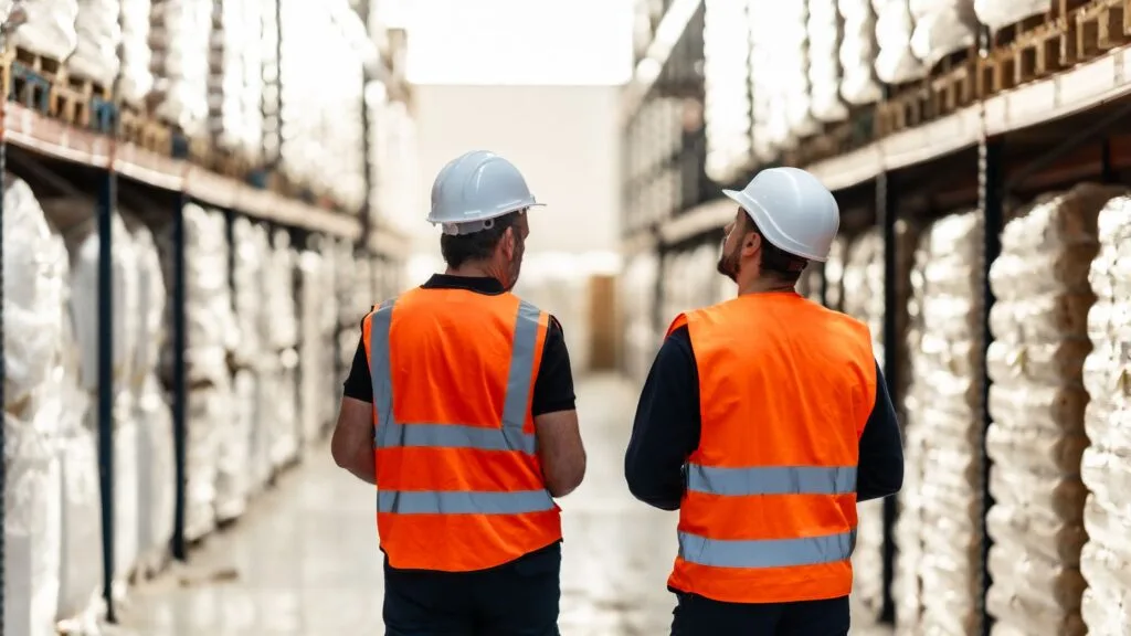 deux hommes se demandent comment eviter erreur de préparation de commande